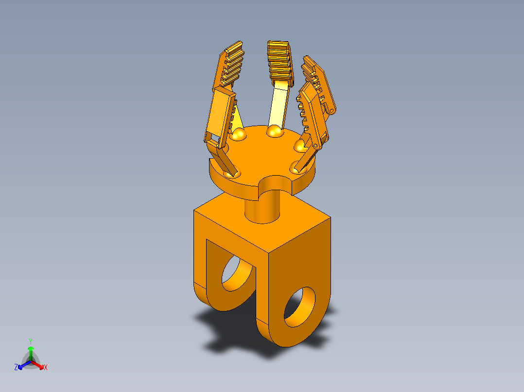 全自动机械手采摘车正等轴测图