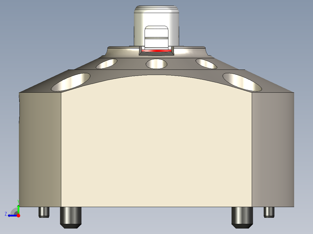 KOSMEKSFA3000-G0A-130多系列多零件图纸模型多系列多零件图纸模型右视图