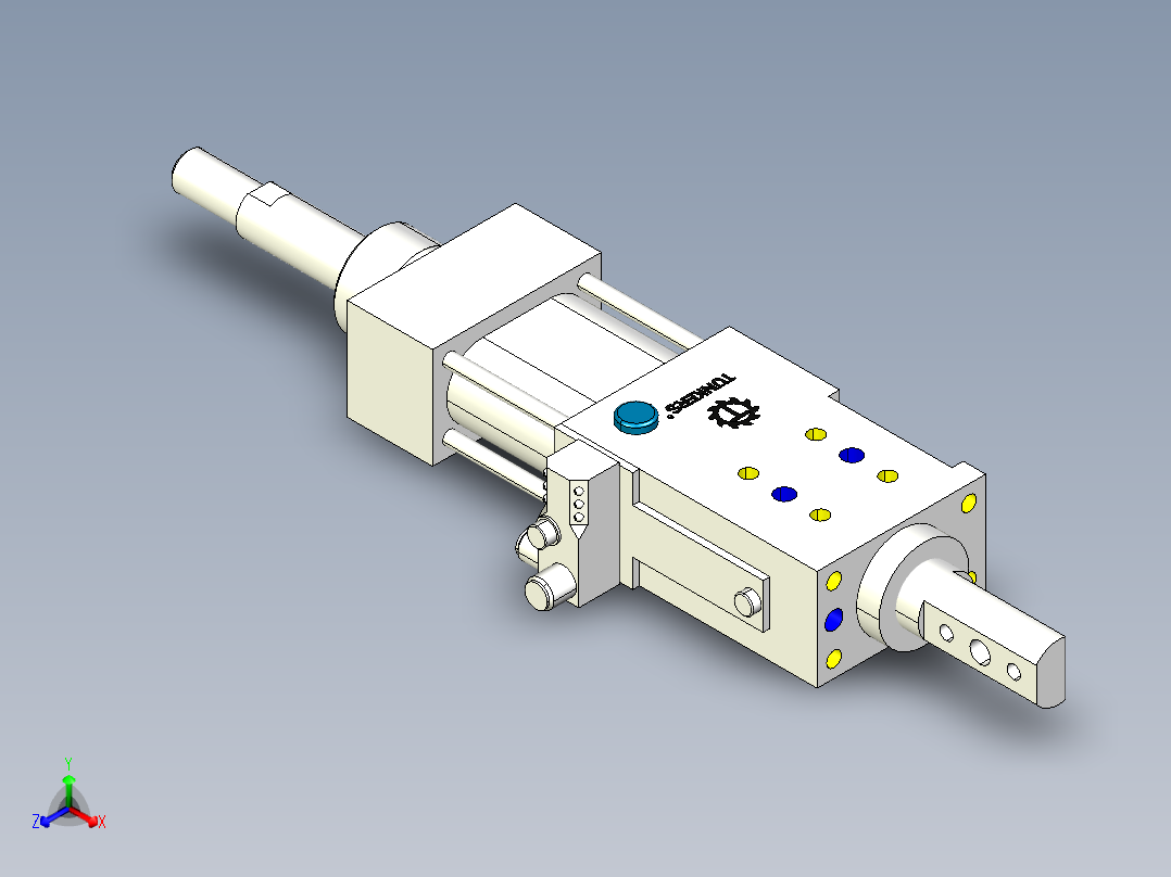 德克斯TUNKERS气缸数模SZK_40_A12_Z_T12_TUENKERS主视图