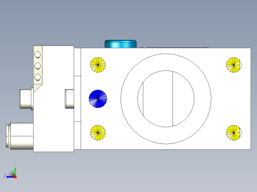 德克斯TUNKERS气缸数模SZK_40_A12_Z_T12_TUENKERS右视缩略图
