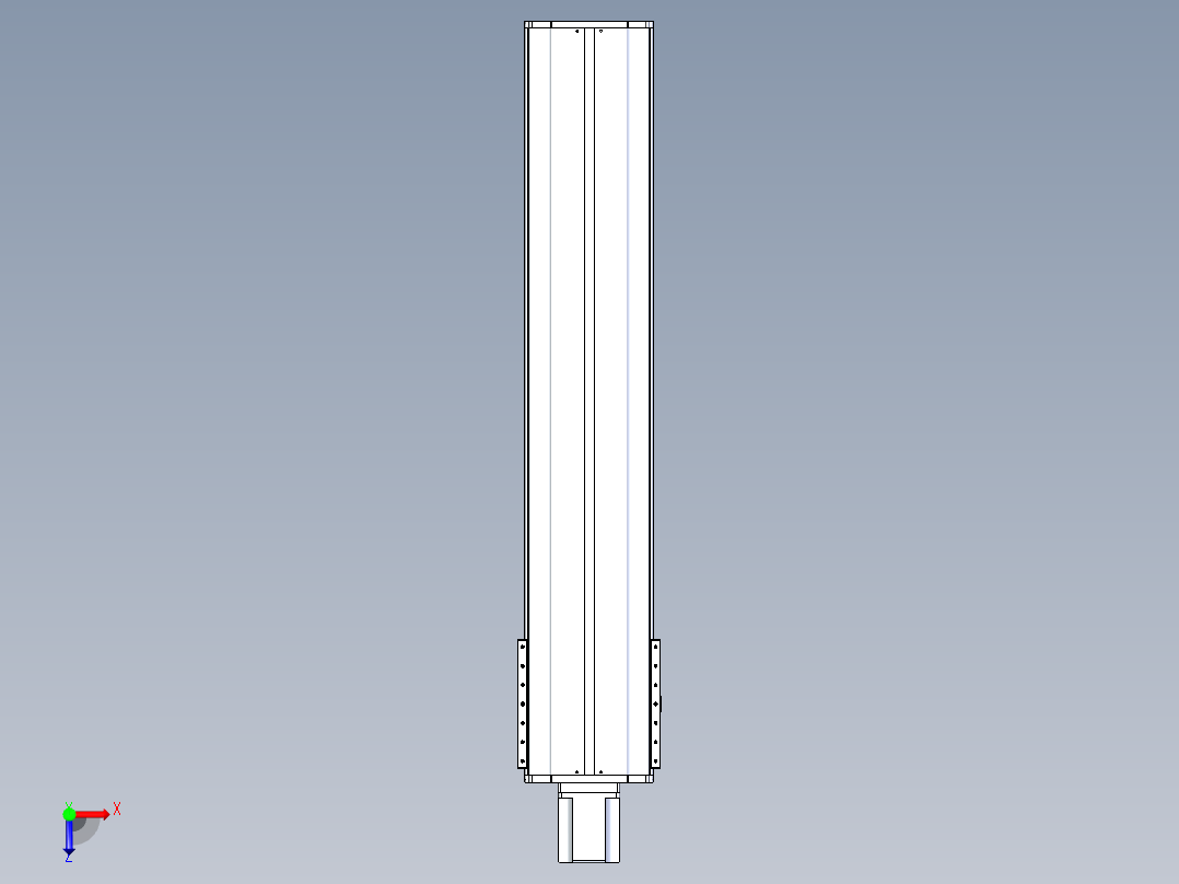 东锦丝杆传动-直线滑台模组DH270-C-L10-S1200-BC-T1000W-C3俯视图