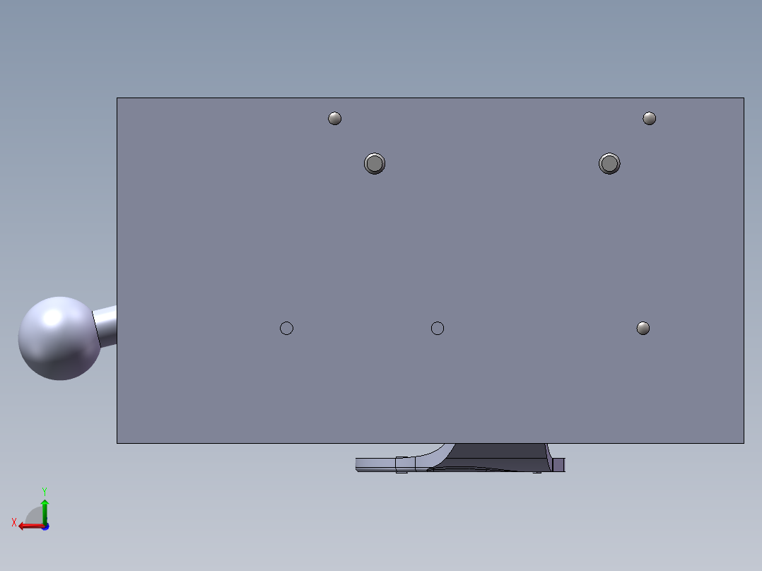 第四速及第五速变速叉带三维夹具装配图加CAD后视图