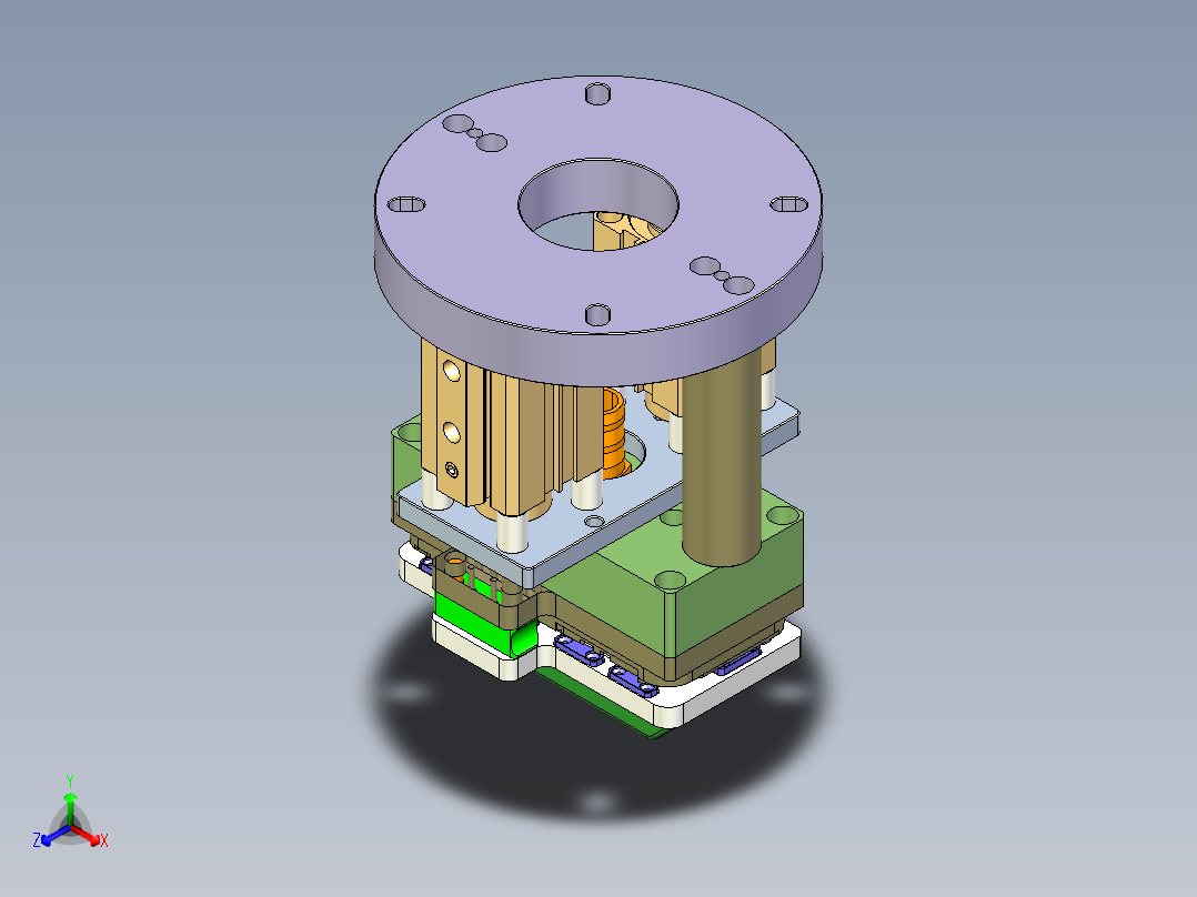 X3-B-CNC5-笔记本CNC工装夹具三维模型1013正等轴测图