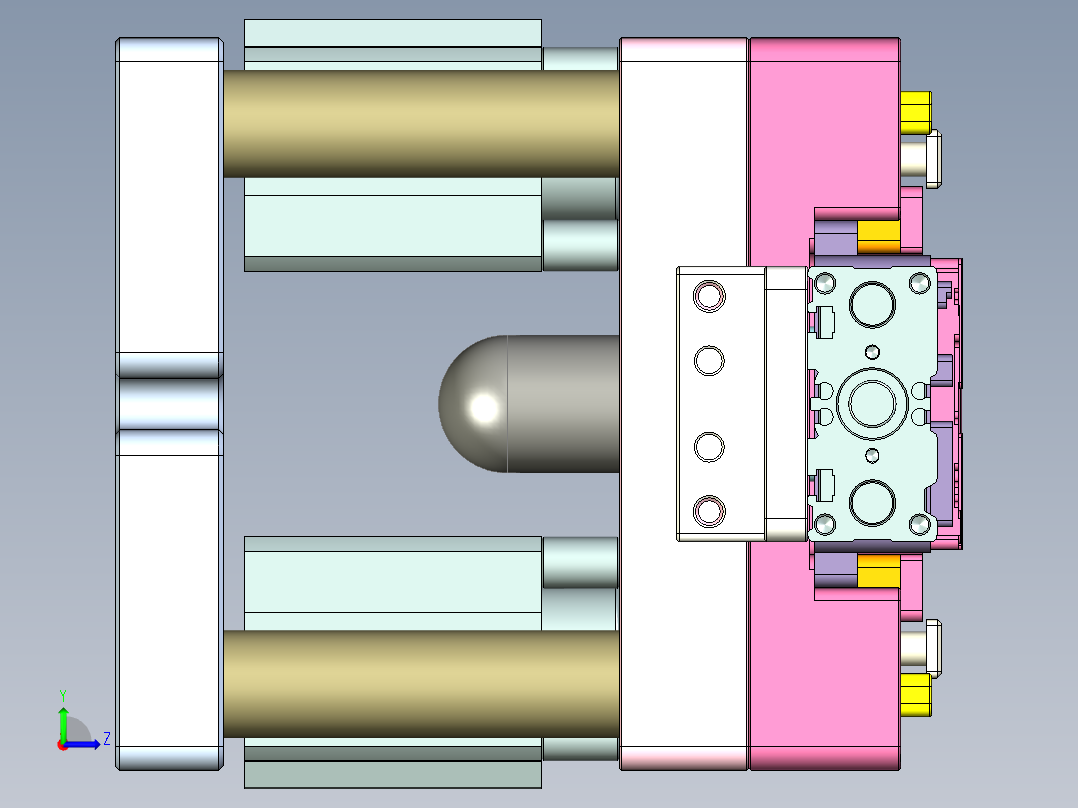 R4-笔记本CNC工装夹具三维模型CNC3-151026左视图