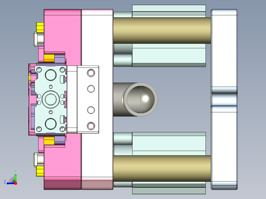 R4-笔记本CNC工装夹具三维模型CNC3-151026右视图