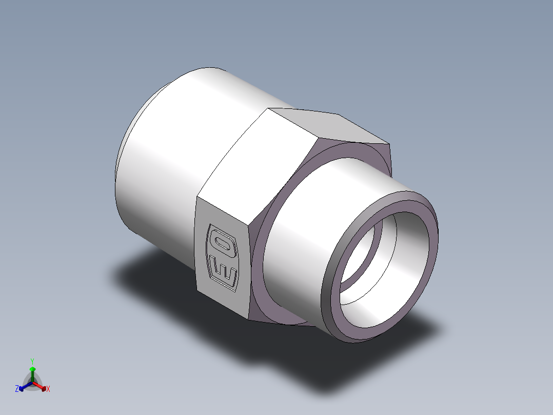 美制锥螺纹、1DN-30-16正等轴测图