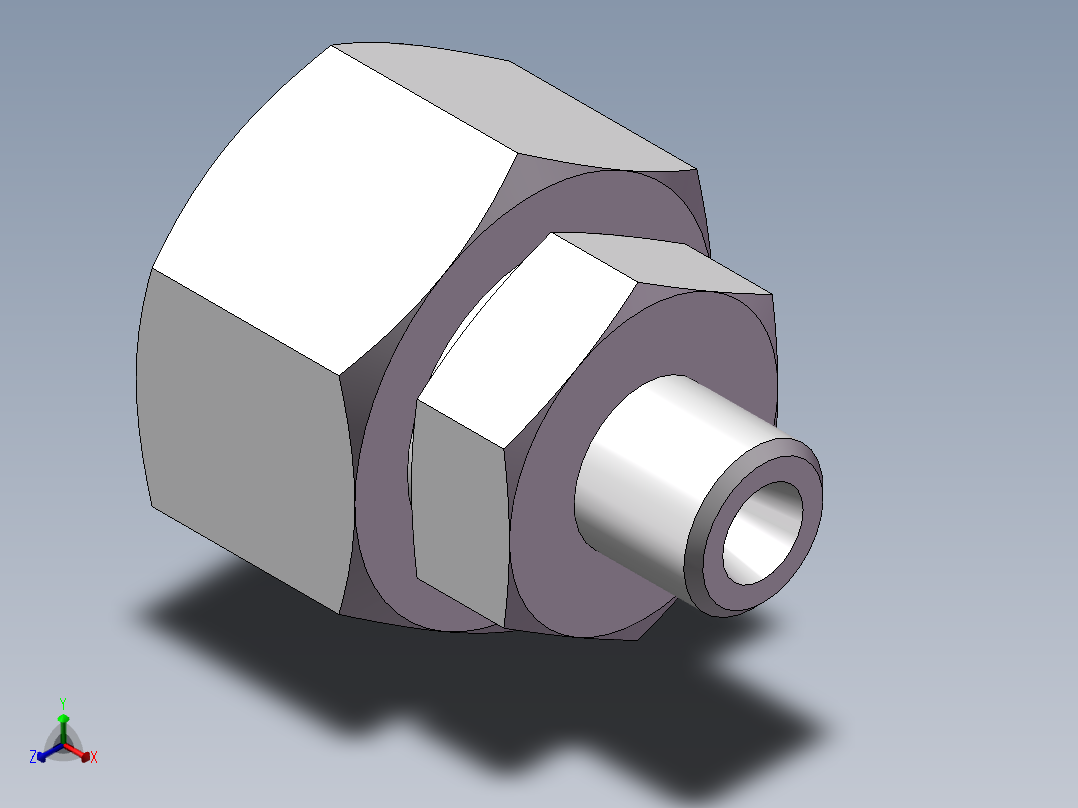 直通变径接头、2D-14-30主视图