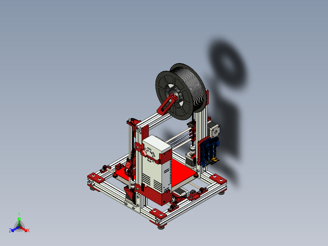 A2004450-Rebel II 3D打印机主视图