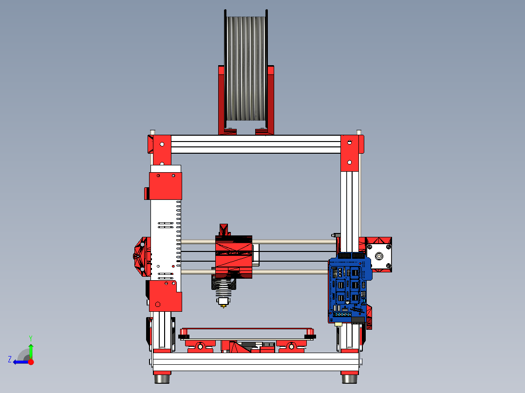 A2004450-Rebel II 3D打印机右视图