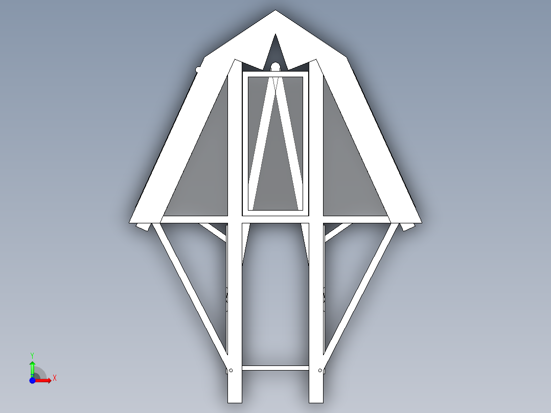 折叠房子前视图