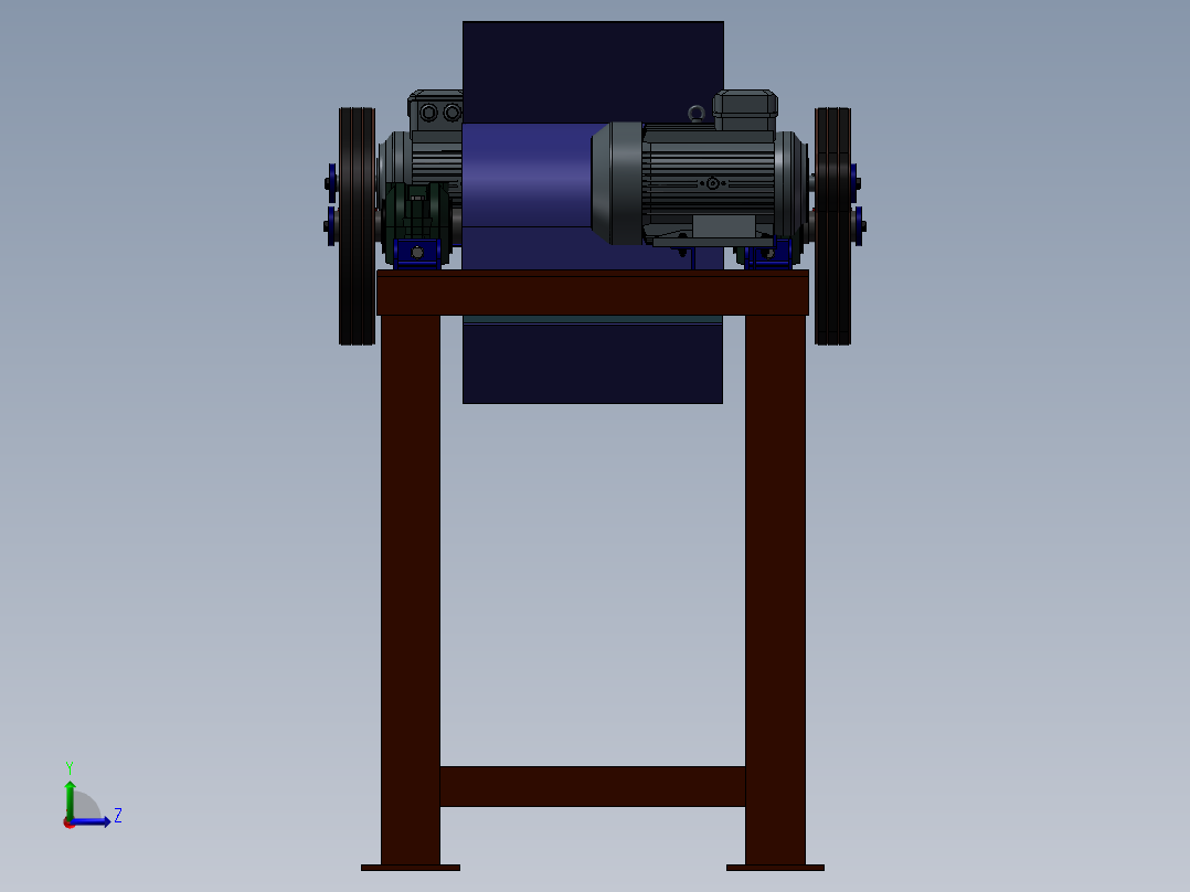 破碎机、碎管机左视图