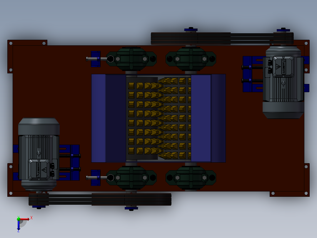 破碎机、碎管机俯视图