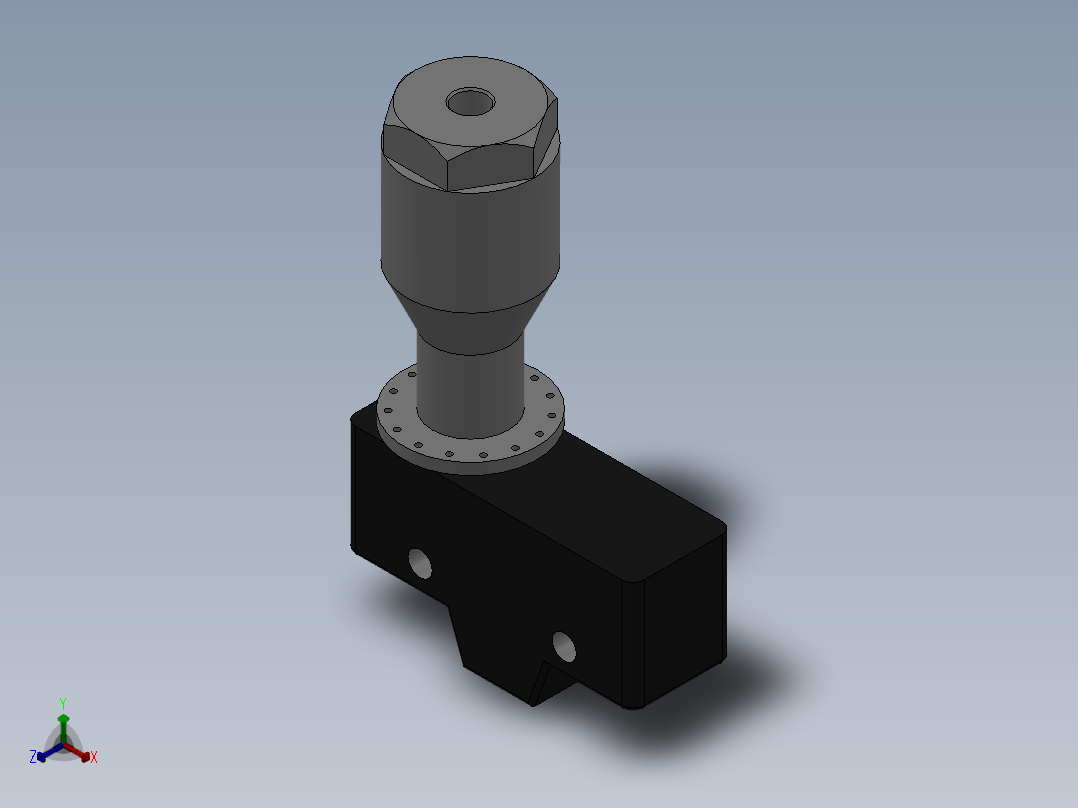 气电转换器正等轴测图