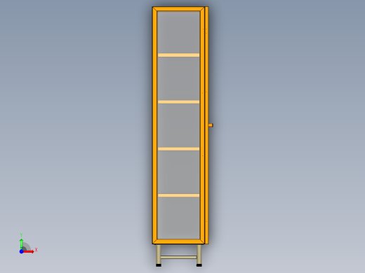 玻璃展示柜前视缩略图