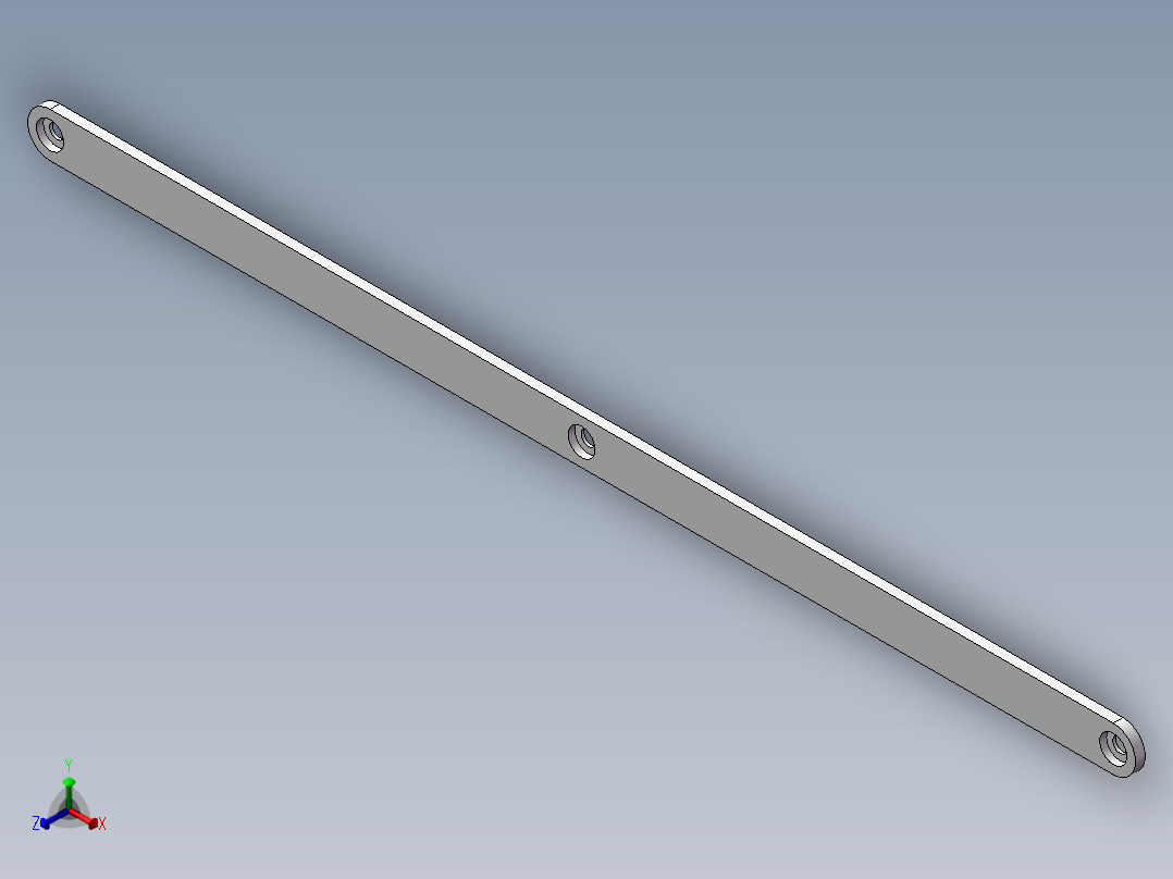 大剪叉杆正等轴测图