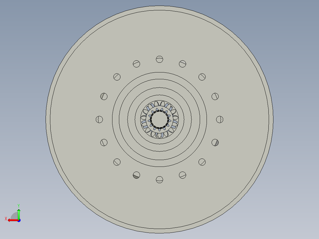 矿用自卸车驱动桥后视图