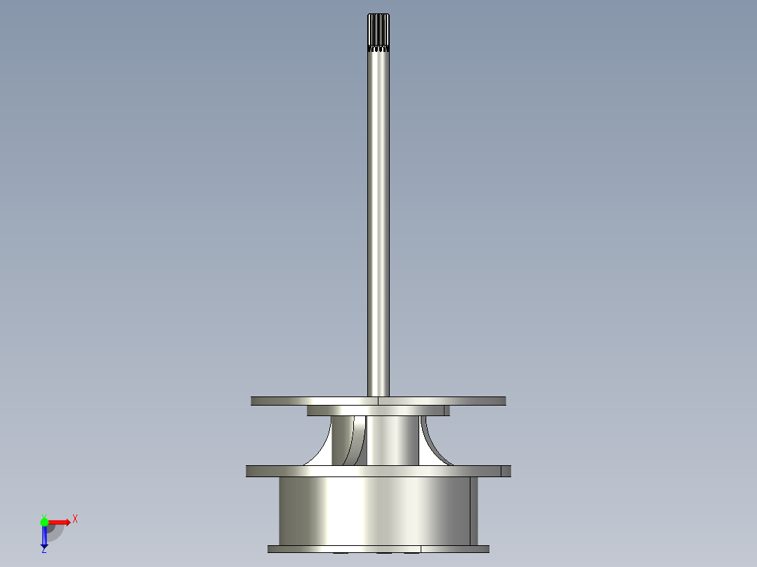 矿用自卸车驱动桥俯视图