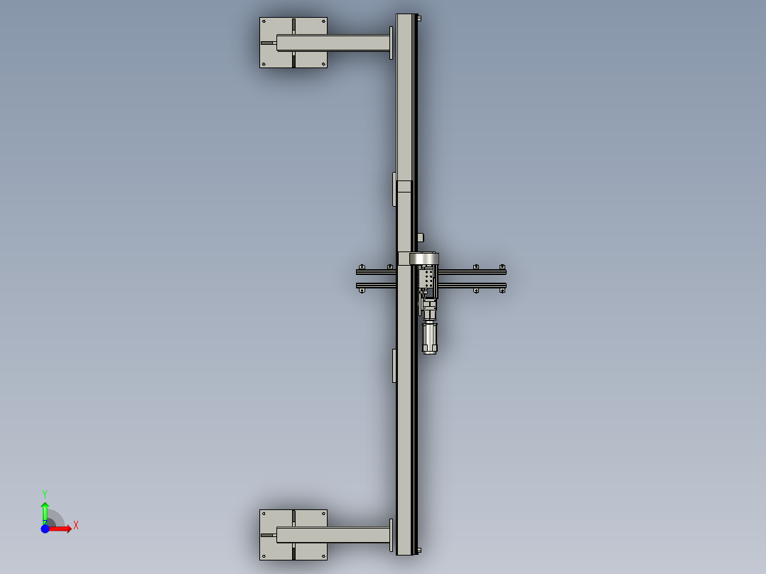 十字桁架搬运机械手前视图