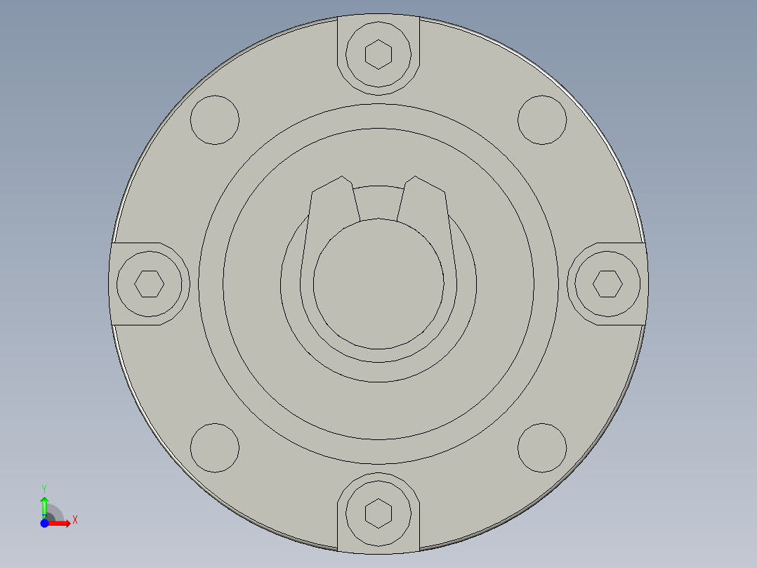 零件电机GA36Y-528前视图