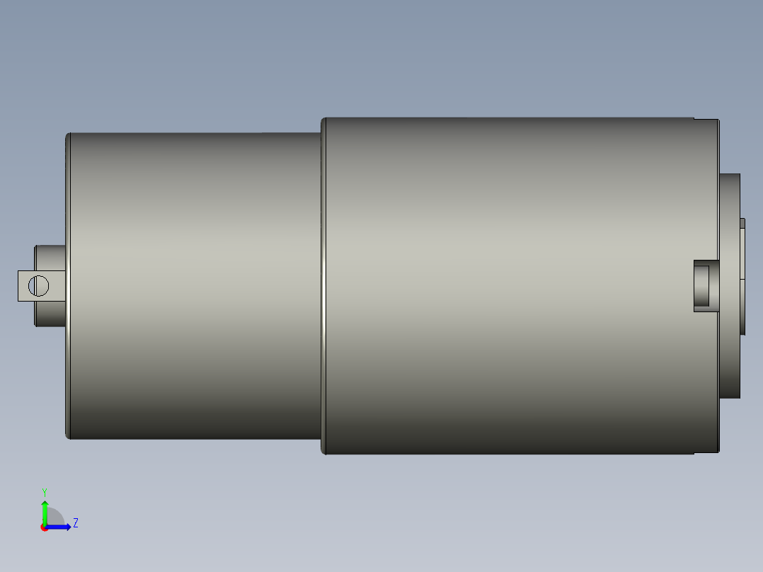 零件电机GA36Y-528左视图