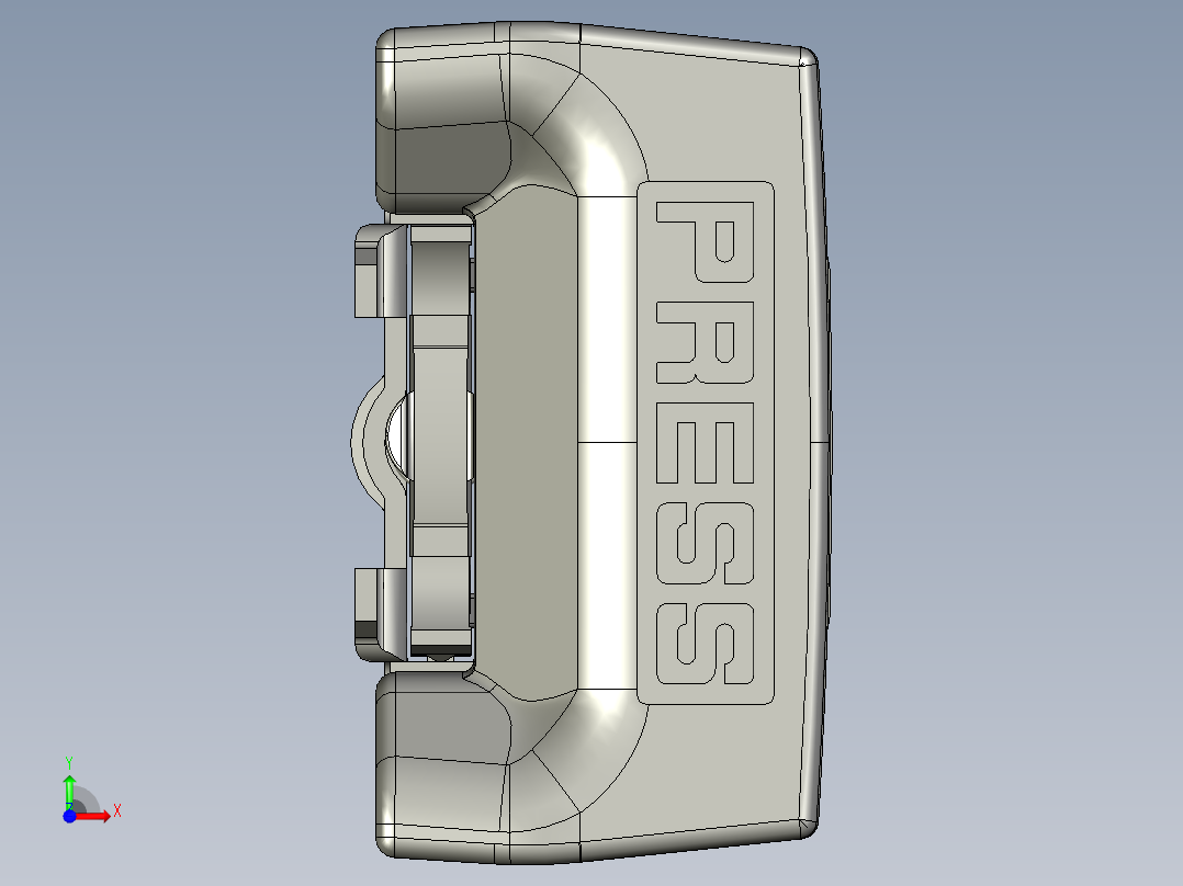 锁头总成-34227150A前视图