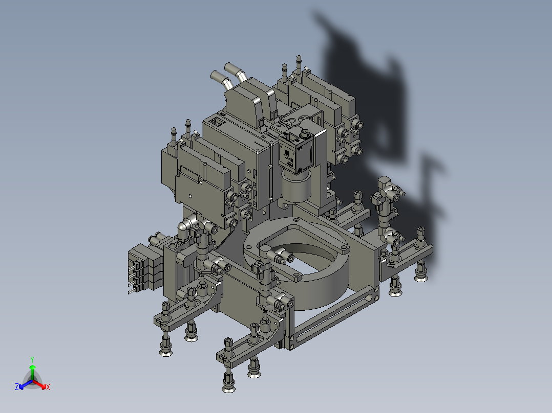 02-00-03夹爪模组B正等轴测图