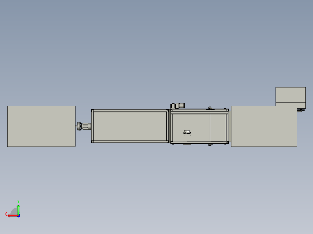 泡菜包清洗装置后视图
