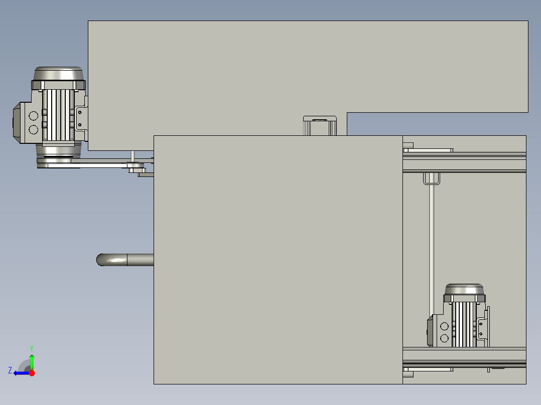 泡菜包清洗装置右视图