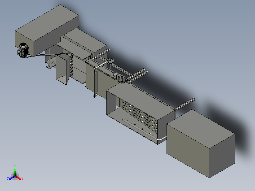 泡菜包清洗装置正等轴测图