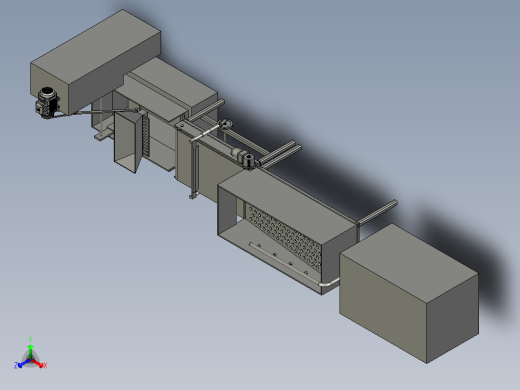 泡菜包清洗装置正等轴测缩略图