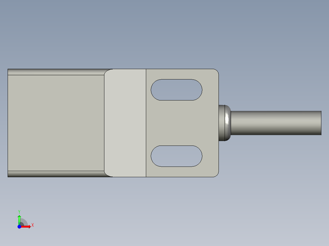 方形接近开关SN04-N前视图