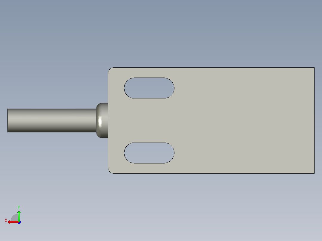 方形接近开关SN04-N后视图
