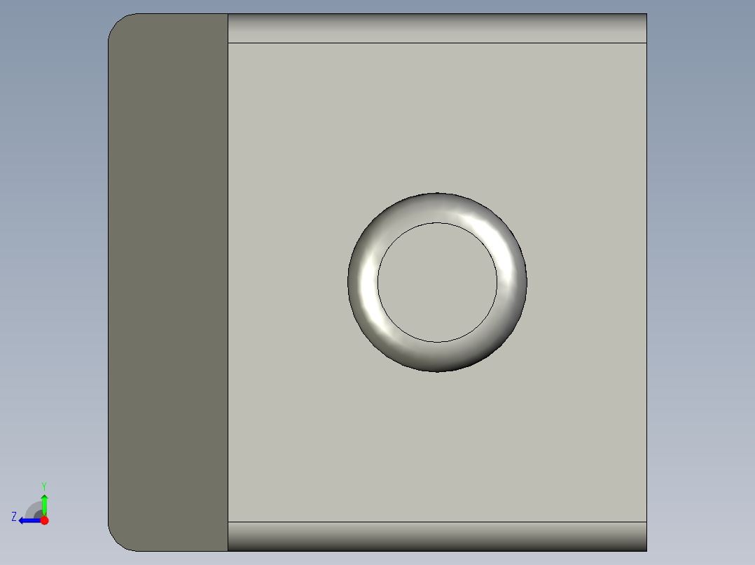 方形接近开关SN04-N右视图