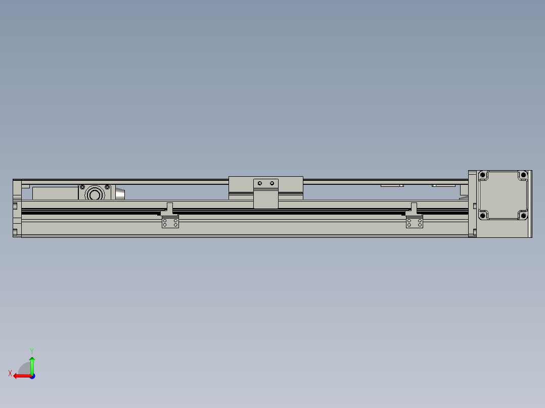 伺服滑台模组1后视图