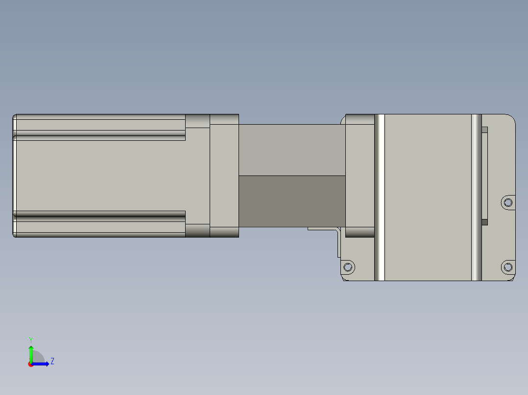 伺服滑台模组1左视图