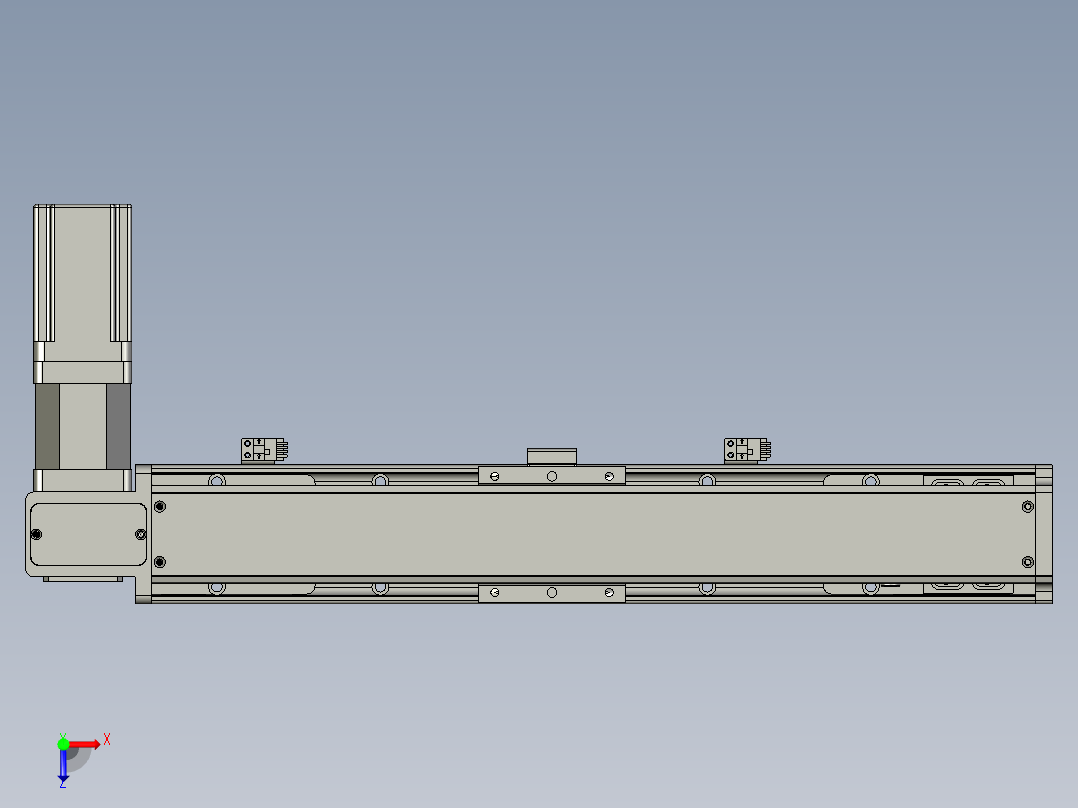 伺服滑台模组1俯视图