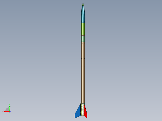小型单组火箭集成后视缩略图