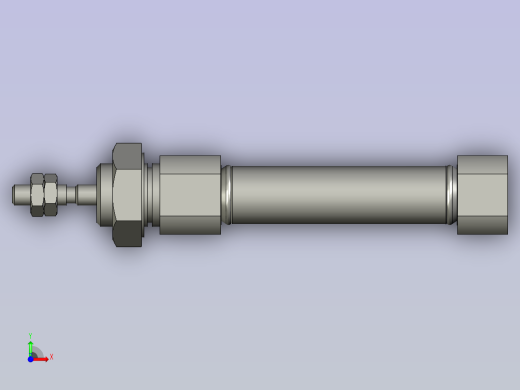 笔形气缸MI10x20U亚德客前视缩略图