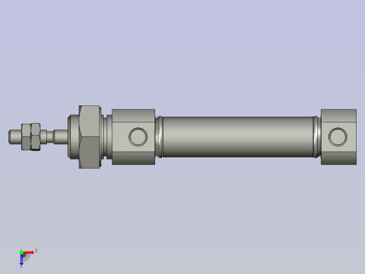 笔形气缸MI10x20U亚德客俯视缩略图