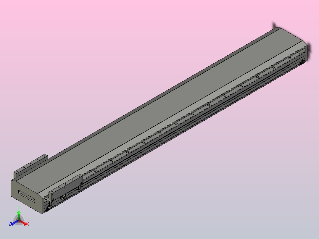 直驱直线电机轴TPA-LNP-230D-P32-L1620-C-1-3-C-10-N3(磁栅尺)正等轴测图