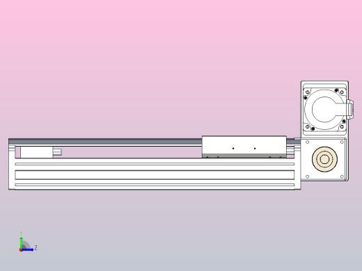 皮带直线轴半封闭可选导轨TPA-HNB-175D-140-L250-RU-Y-P75-N3左视缩略图