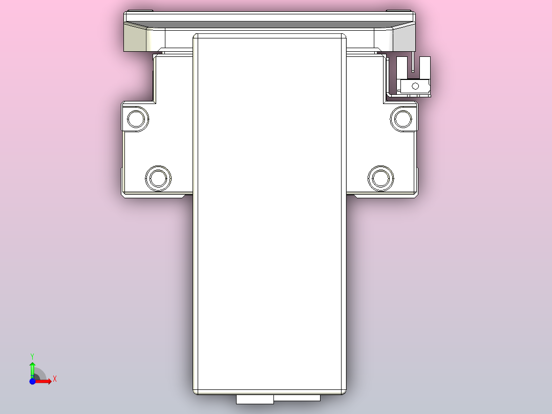 滚珠丝杠直线轴内置导轨TPA-GCR-120-1610C-L1200-MP-M40-N3前视图