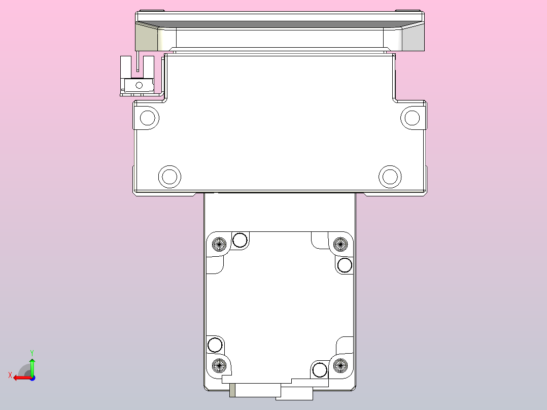 滚珠丝杠直线轴内置导轨TPA-GCR-120-1610C-L1200-MP-M40-N3后视图