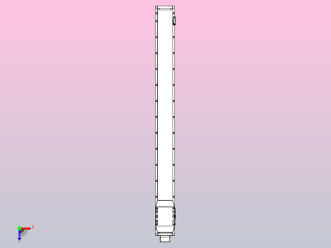滚珠丝杠直线轴内置导轨TPA-GCR-120-1610C-L1200-MP-M40-N3俯视图
