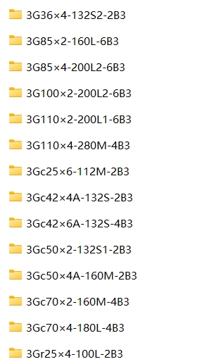 三螺杆泵3G系列 14款
