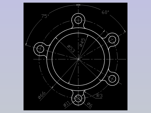 CAD练习题 作业 1-37