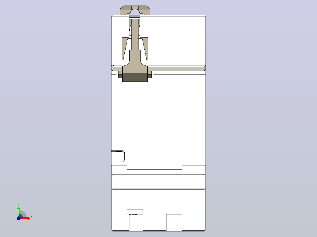 NB5L-40Y 1P&amp;N剩余电流动作断路器三维模型202307前视图