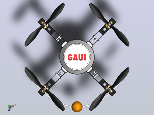 Gaui四角直升机俯视缩略图