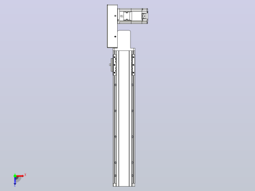 皮带直线轴半封闭可选导轨TPA-HNB-85D-90-L350-MR-C-P20-N3俯视缩略图
