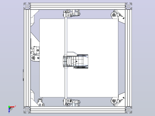 3D打印机，挤出机是带40×40×20断热风扇(印刷PLA时不堵塞喷嘴)的后燃器，内部装有BLtouch俯视缩略图